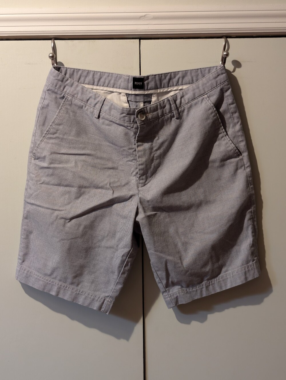 Hugo Boss Slice-Shorts Blue/White Micro Pattern (32R)